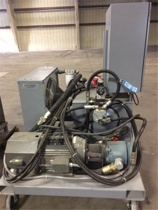 Hydraulic Pump Package With Air Cooler, Dynex Pf4016-30 Fixed Displacement Pump, American Industrial Fan, 36" X 24" X 12" Tank And 25 Hp Motor)